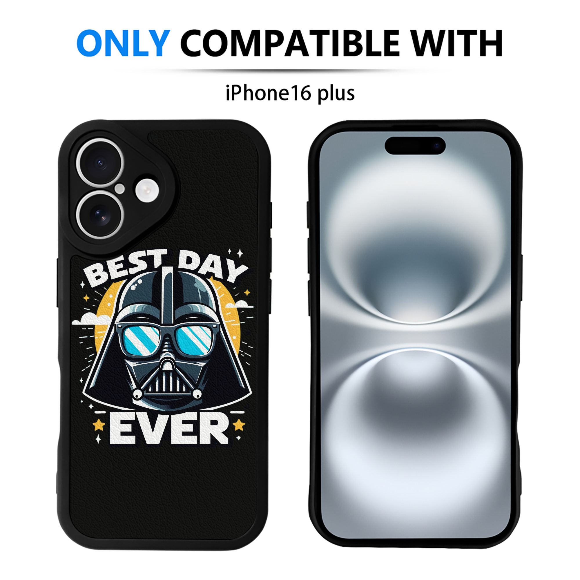 （画像用） スター・ウォーズ Star Wars 【iPhone 16シリーズ対応】シリコンスマホケース（レザー調） 材質：シリコン